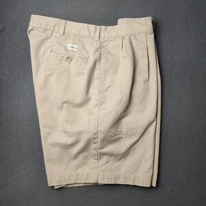 Polo Ralph Lauren Shorts Mens 40 Khaki 9" Tyler Pleated Chino Cotton Twill Work